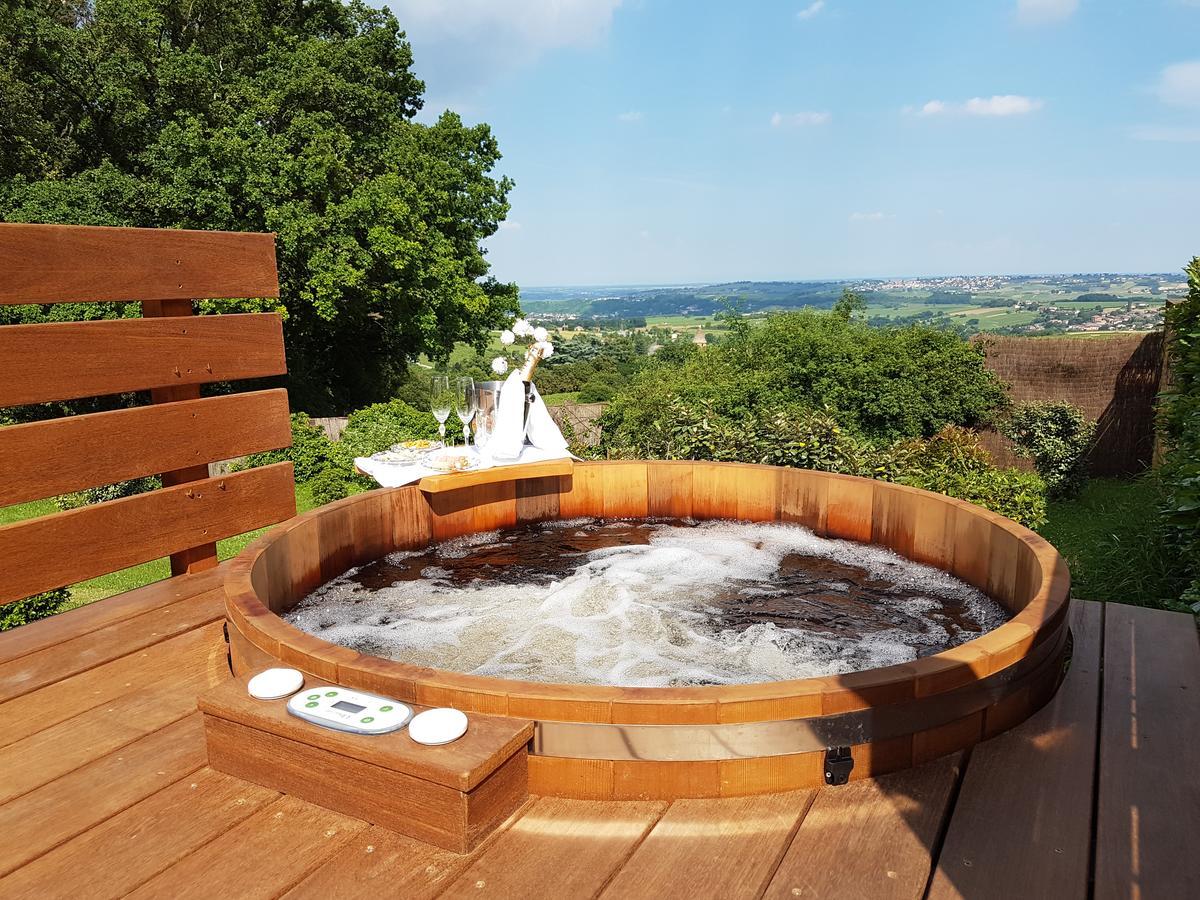 Cabane Spa Sauna Ville-sur-Jarnioux Extérieur photo